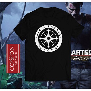 [SALE SỐC] Áo thun Uncharted 4 - Sic Parvis Magna đẹp cực ngầu giá tốt