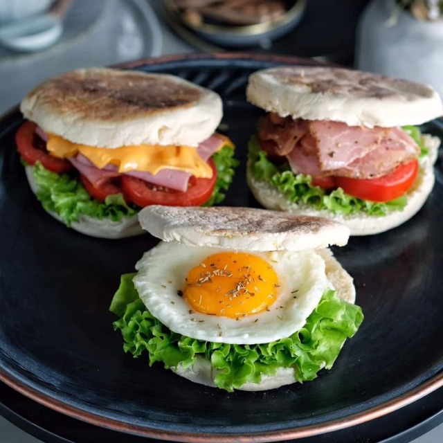 Bánh Nướng Xốp Kiểu Anh  - Whole Wheat English Muffins