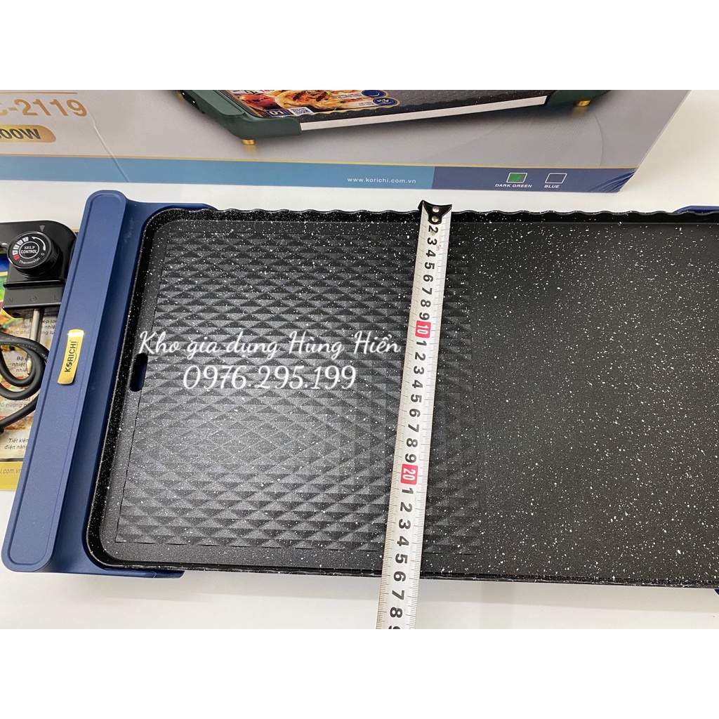 Bếp nướng điện KORICHI KRC-2119 tốc độ nướng nhanh, tiết kiệm điện-Hàng Chính Hãng