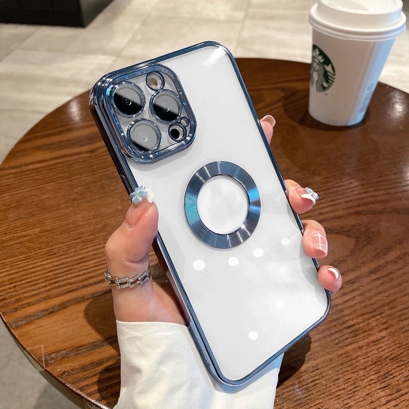 Ốp Điện Thoại Mạ Điện Chất Lượng Cao Bảo Vệ Ống Kính Máy Ảnh Cho IPhone 14 11 12 13 Pro MAX 14Plus Sự Bảo Vệ