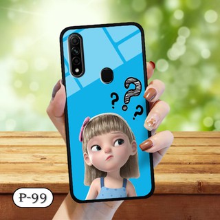 Ốp lưng kính 3D Oppo A31 2020-cute