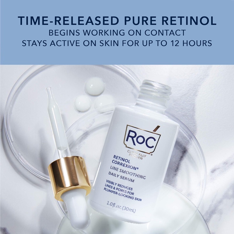 [USA]Tinh chất chống lão hóa làm mềm mại nếp nhăn RoC Retinol Correxion Line Smoothing Daily Serum 30ml