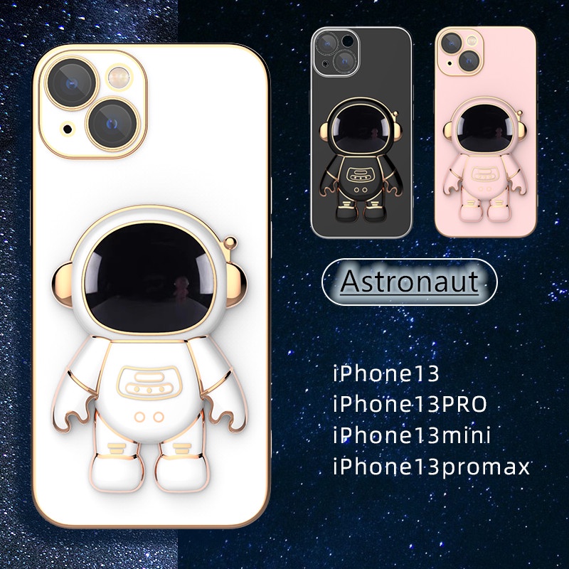 Ốp Điện Thoại Mạ 3D Hình Phi Hành Gia Cho iPhone 11 12 13 pro max 7 plus 8 plus x xs max xr 11 pro max 12 pro max 13 pro max