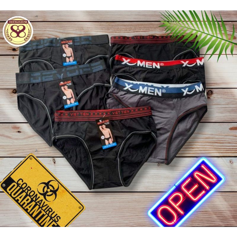 QUẦN SỊP ĐÙI, QUẦN LÓT NAM Sịp đùi, sịp chéo, chỉ 70k một chục