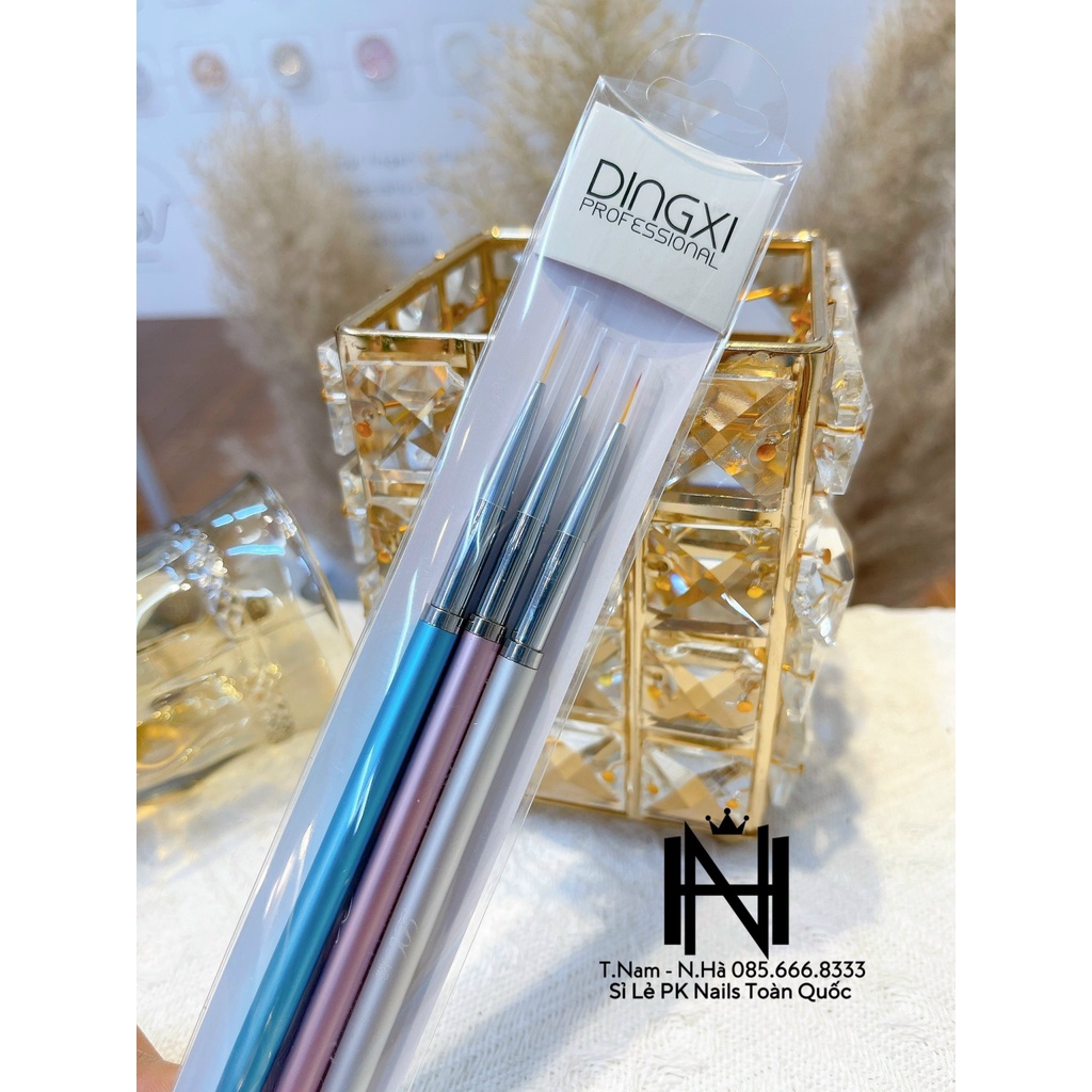 Bộ cọ 3 cây Dingxi cao cấp, cọ nét 3 cây, cọ hoa cúc