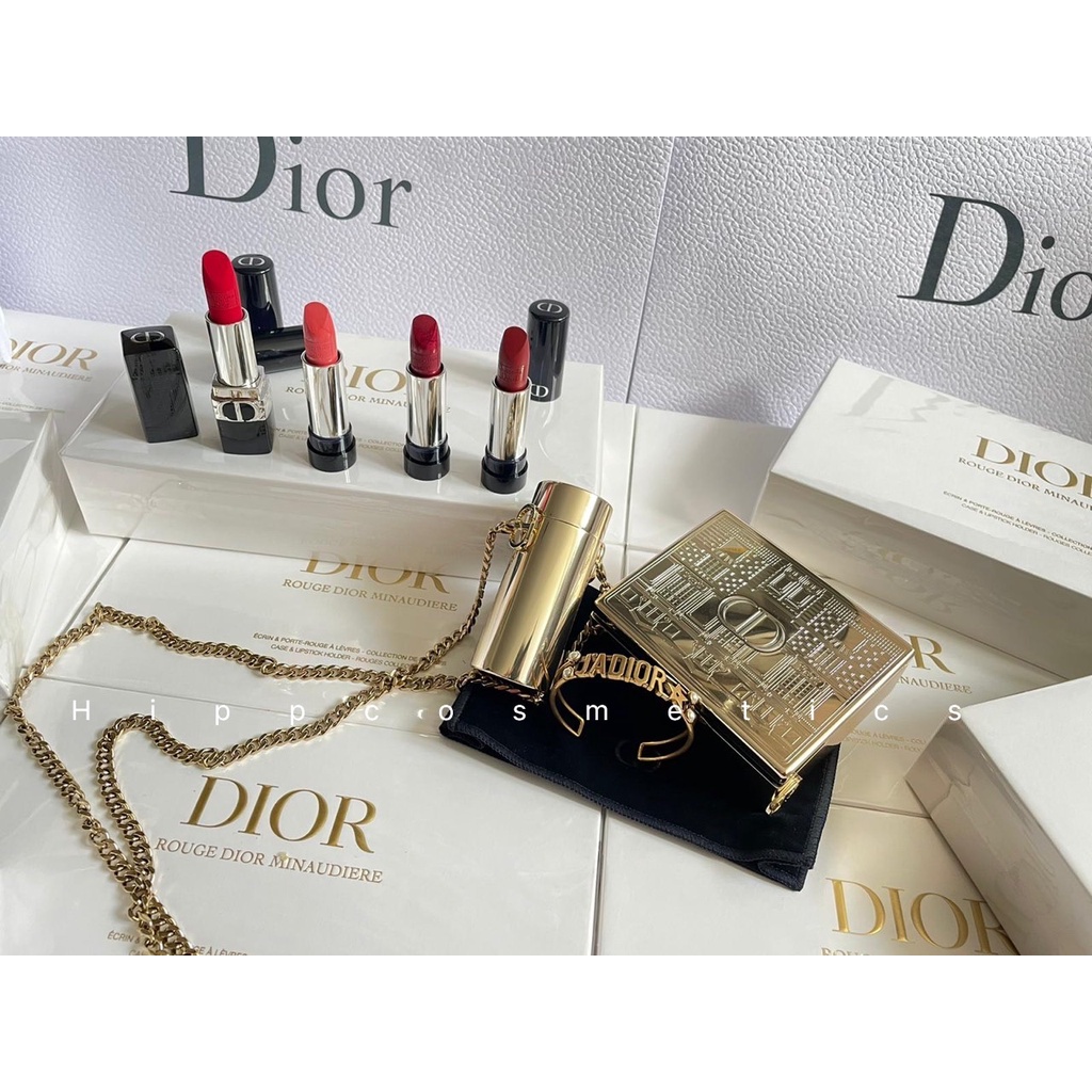 Set 4 son môi ROUGE DIOR MINAUDIERE - THE ATELIER OF DREAMS LIMITED EDITION