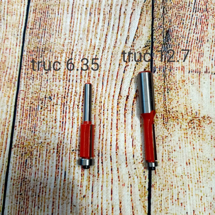 Mũi phay gỗ thẳng đầu bi 6.35,8,10,12.7mm trục 6.35mm - 12.7mm