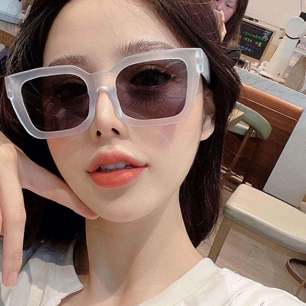 Aaron1 Kính Mát Gọng Vuông Lớn In Họa Tiết Da Báo Thời Trang Cá Tính