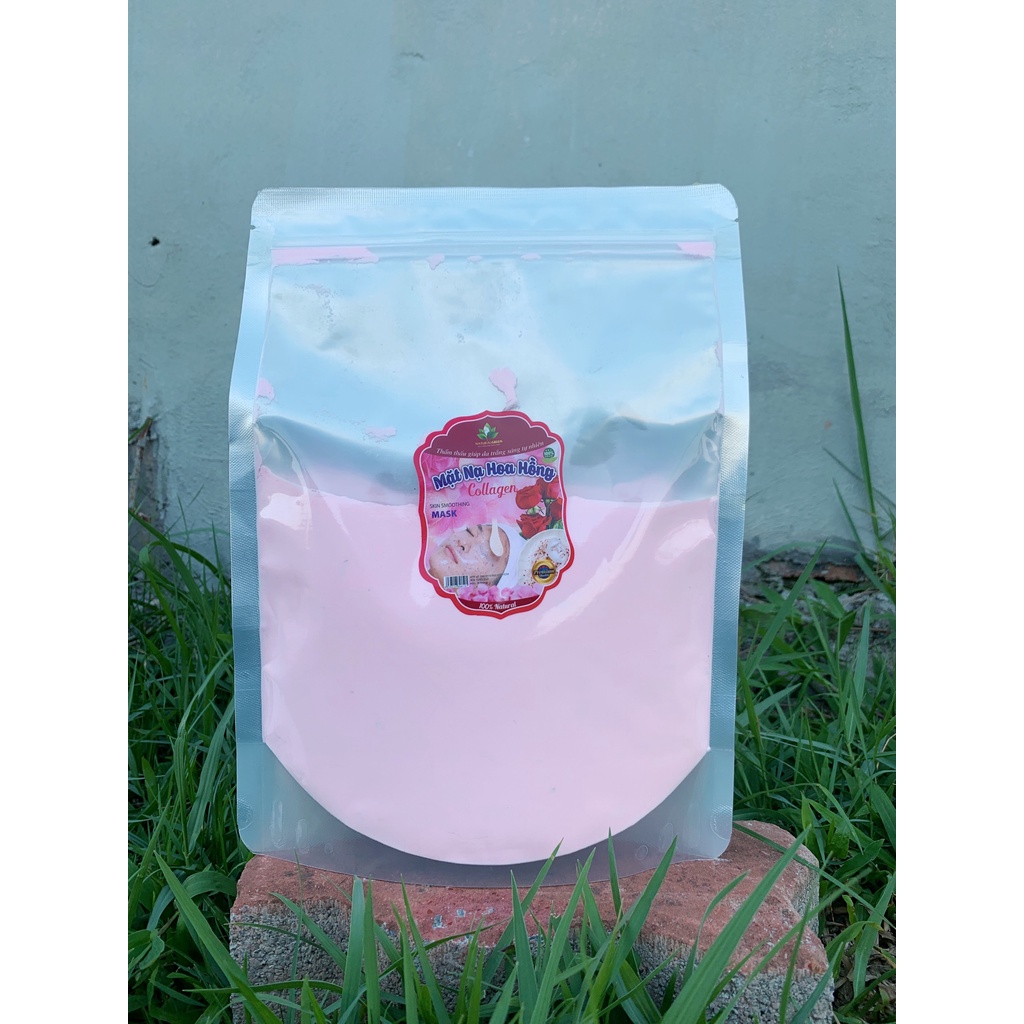 Mặt nạ hoa hồng collagen làm trắng da, căng bóng và dưỡng ẩm cho làn da