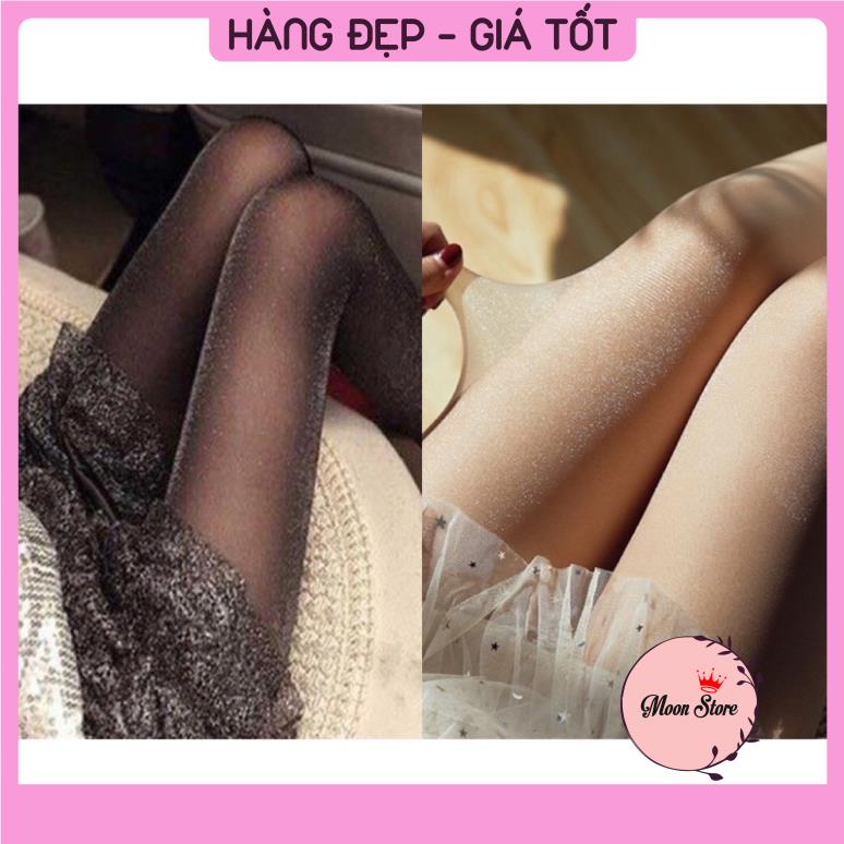 Quần tất nữ ánh nhũ lấp lánh sang chảnh, siêu mỏng siêu trong xuất Nhật hottrend QT20