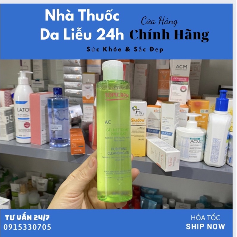 Sữa rửa mặt Topicrem AC Purifying Cleansing Gel 200ml