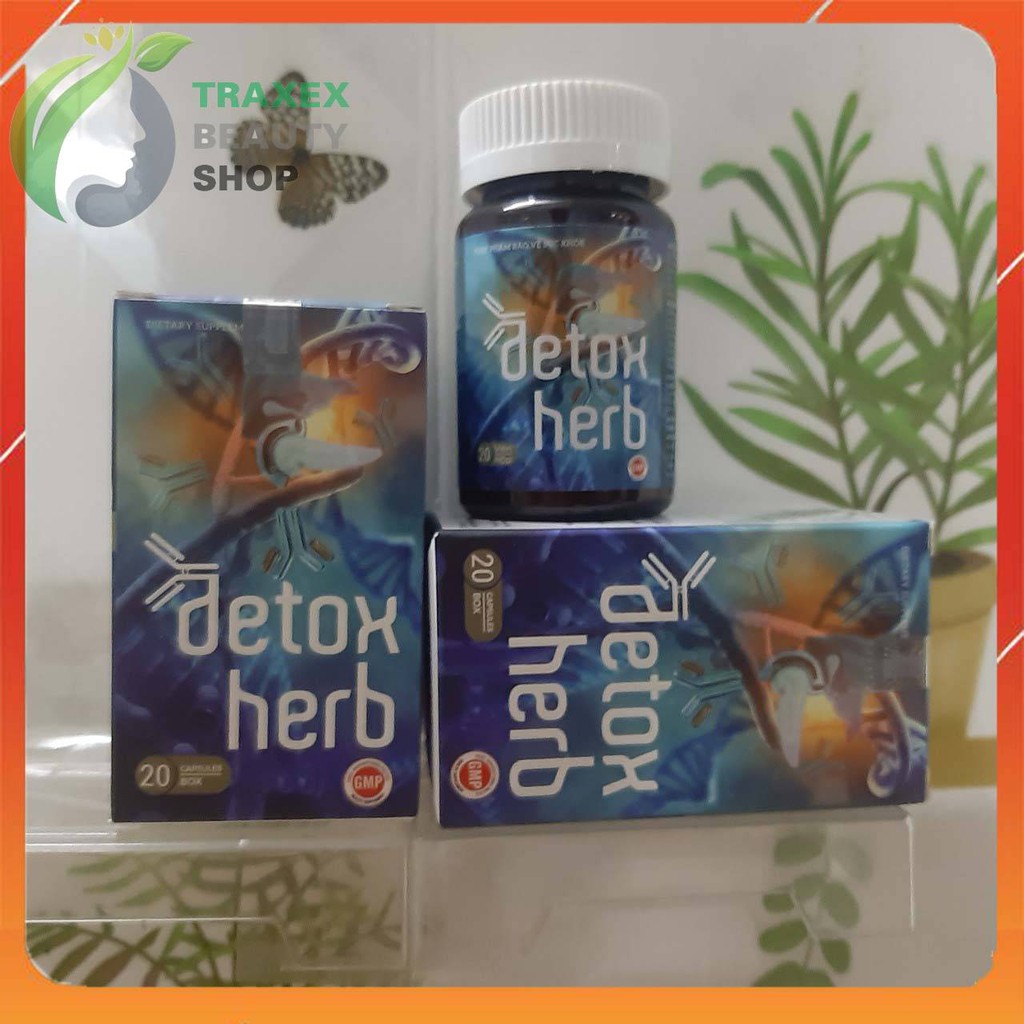 Viên Uống DETOXHERB - Diệt Ký Sinh Trùng Nâng Cao Đề Kháng Cải Thiện Miễn Dịch - Chính Hãng Hộp 20 Viên