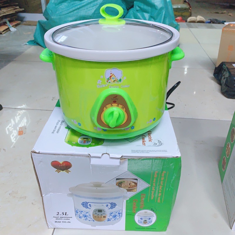 Nồi Kho Cá kho thịt - Nấu Cháo Chậm Đa Năng 1,5L-2,5L