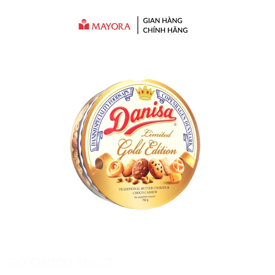 BÁNH QUY BƠ DANISA LIMITED GOLD EDITION - PHIÊN BẢN ĐẶC BIỆT 6 VỊ - 792g