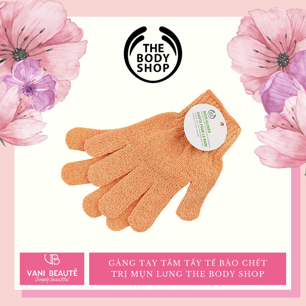 Đôi găng tay tắm tẩy tế bào chết - ngừa mụn lưng THE BODY SHOP