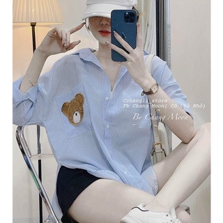 Sơ mi gấu Moschino