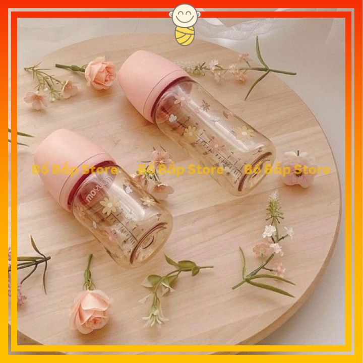 Bình Sữa Moyuum Hoa Cúc Daisy ⚡𝟭𝟬𝟬% CHÍNH HÃNG⚡ Moyuum Hồng 170ml/270ml nội địa Hàn Quốc