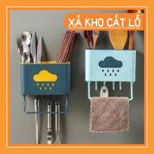 Hộp Đựng Đũa Thìa Họa Tiết Đám Mây