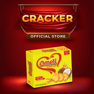 ⚡𝐅𝐑𝐄𝐄𝐒𝐇𝐈𝐏⚡ Bánh Cracker Giòn Tan ❤️ Vị Mặn Vừng Dừa Ít Ngọt ❤️ Thương Hiệu OMELI 288g (25g - 24 chiếc)