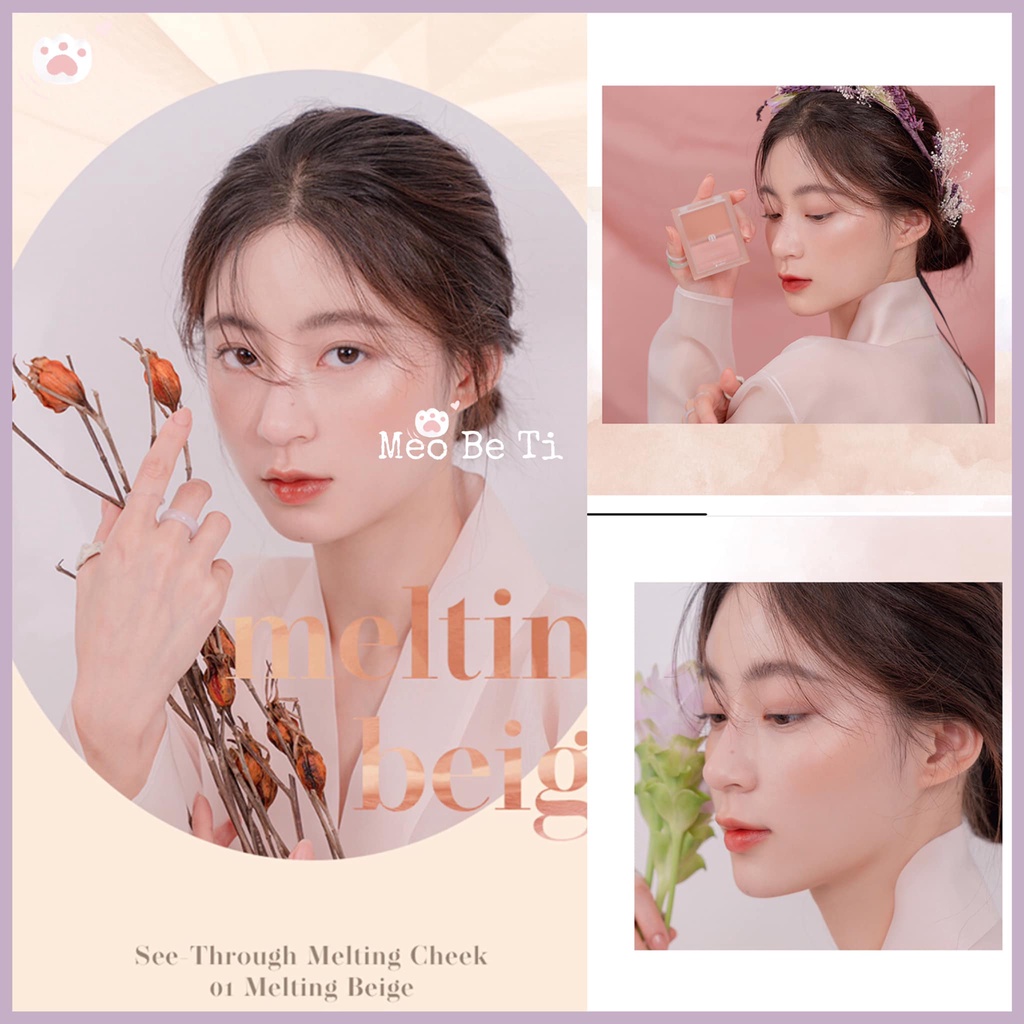 Má hồng dạng kem Romand See Througe Melting Cheek