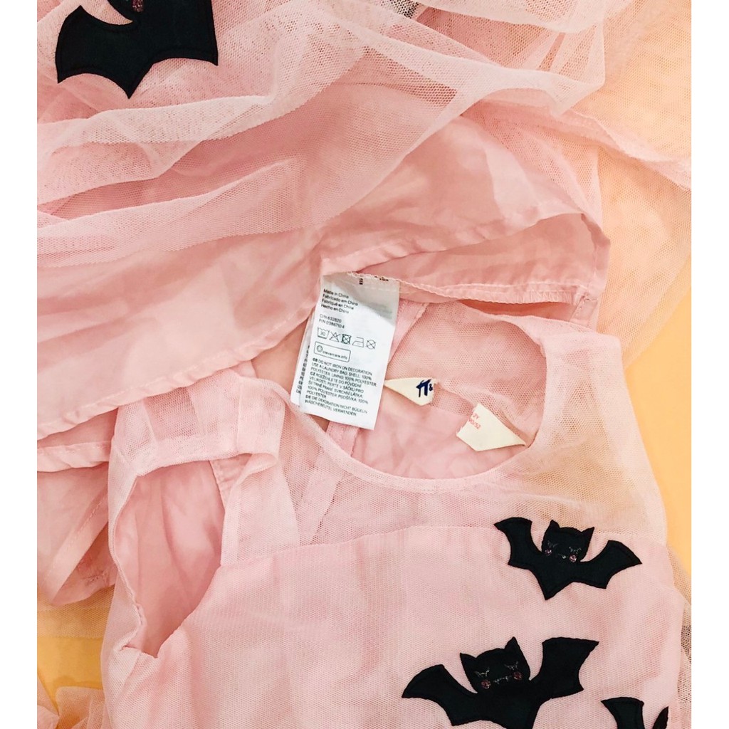 Đầm bé gái HM voan lưới hồng