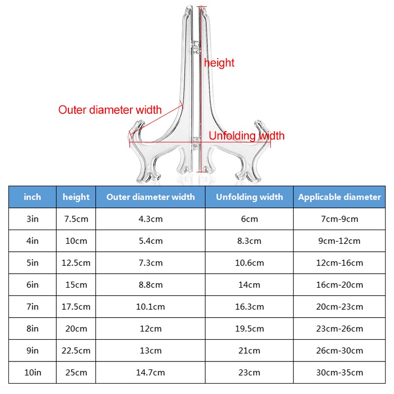 Set 10 Khung Ảnh Bằng Nhựa Tiện Dụng Chất Lượng Cao