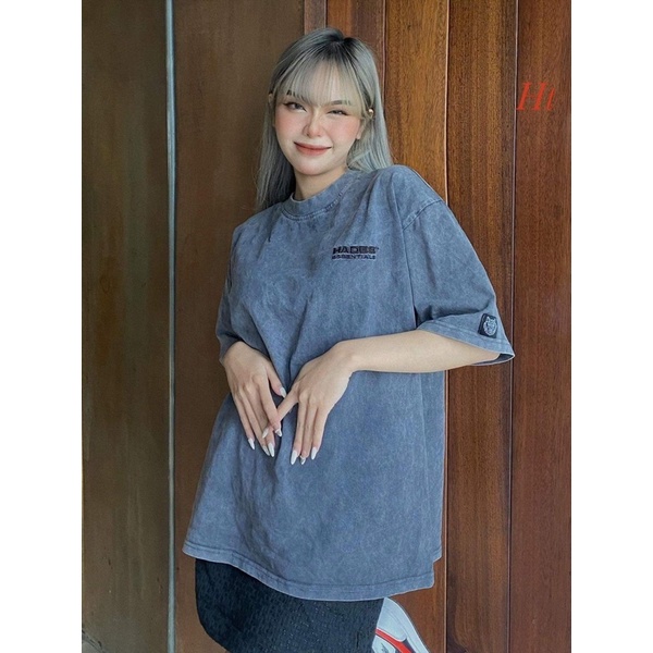 Áo loang chữ ngực logo tay HT12