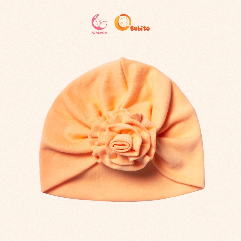 Mũ Băng Đô Nơ Hoa Hồng Xinh Xắn Cho Bé Gái - Turban Siêu Xinh Bé Gái