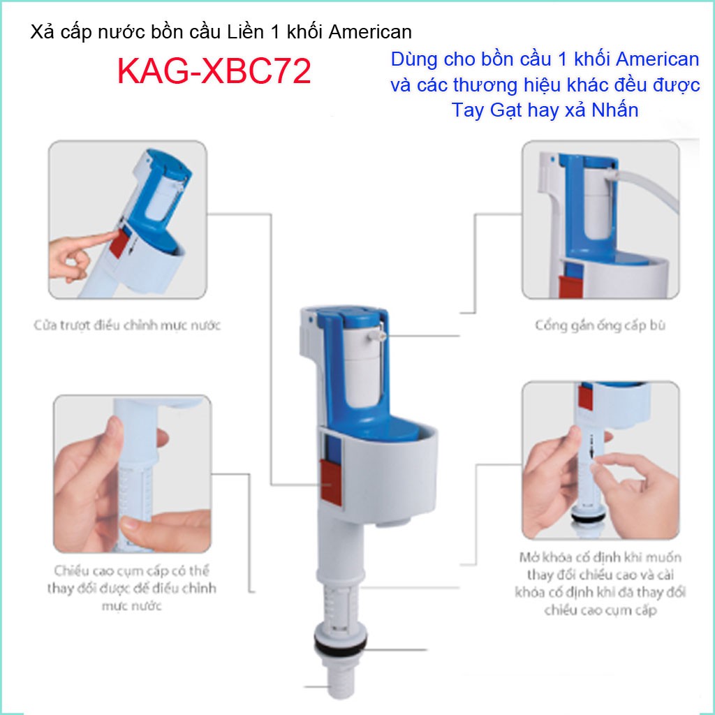 Cụm cấp nước bồn cầu 1 khối, cụm cấp nước cho xí bệt 1 khối American KAG-XBC72