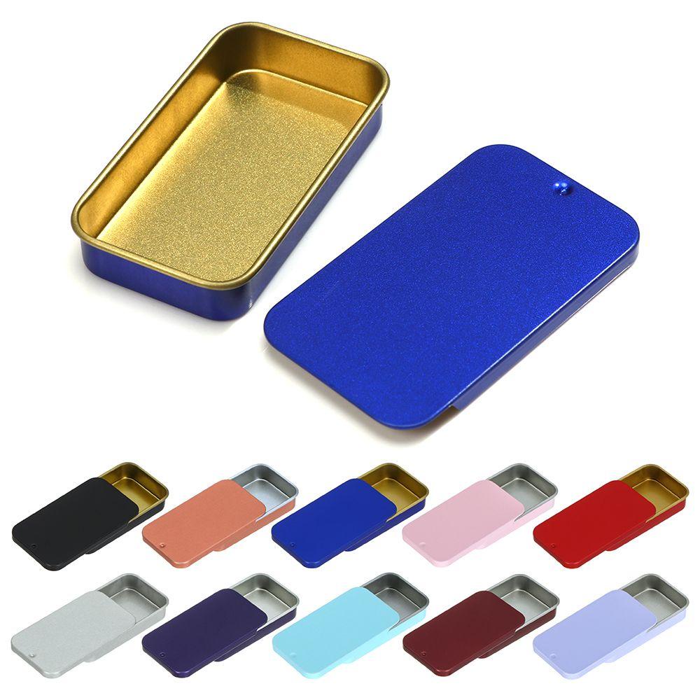 CHOOKEY Hộp Thiếc Mini Có Nắp Trượt Dùng Đựng Trang Sức Ốp