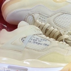 Giày jordan4 Vàng  Cát Retro Sail, JD 4 nam nữ (full Box Bill)