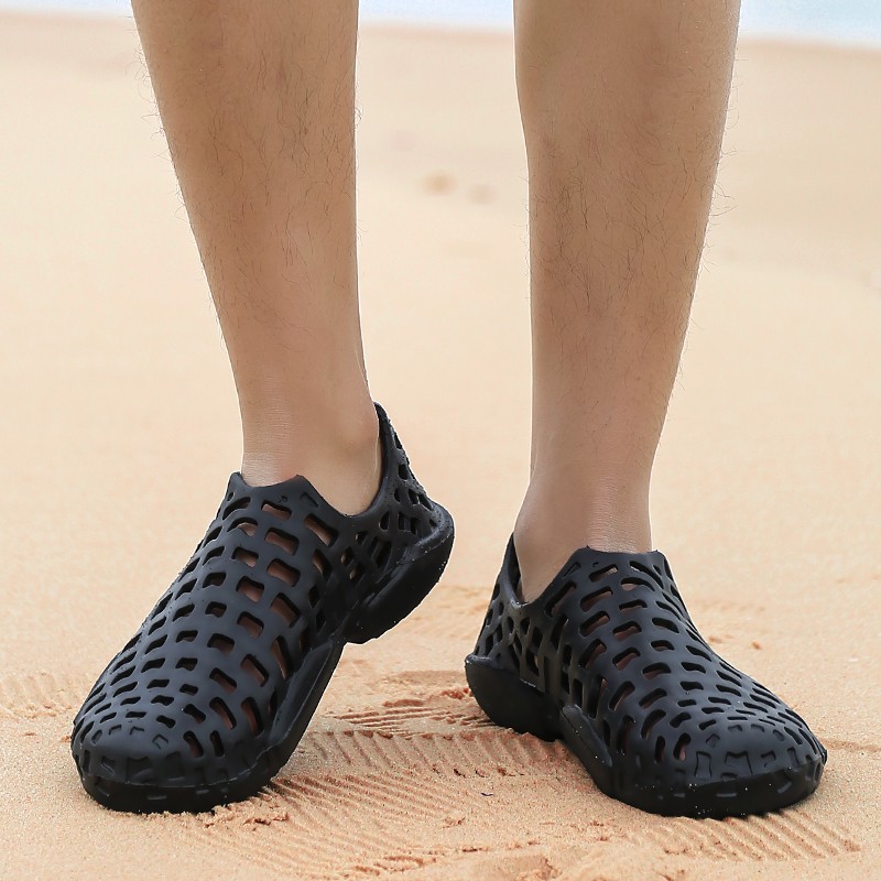 Mike Giày Crocs Đi Mưa Chống Trượt Thoáng Khí Cho Cặp Đôi