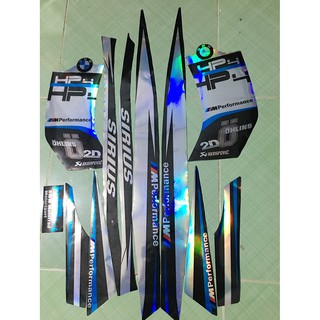Tem sirius fi HP4 đen bạc xanh crom