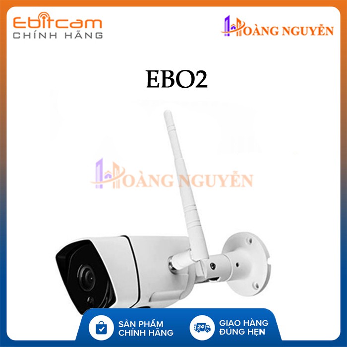 [CHÍNH HÃNG] Camera IP Wifi Ngoài Trời Có Đèn Ánh Sáng Trắng Ebitcam EBO2 Độ Phân Giải 2.0Megapixel - Hàng Chính Hãng