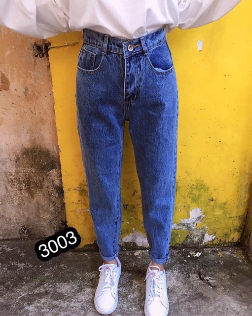Quần bagy bò trơn
