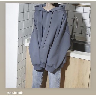 ÁO HOODIE XÁM TRO TRƠN