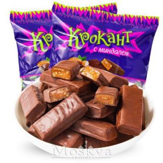 Kẹo tím Krokant socola hạnh nhân Nga 500gr