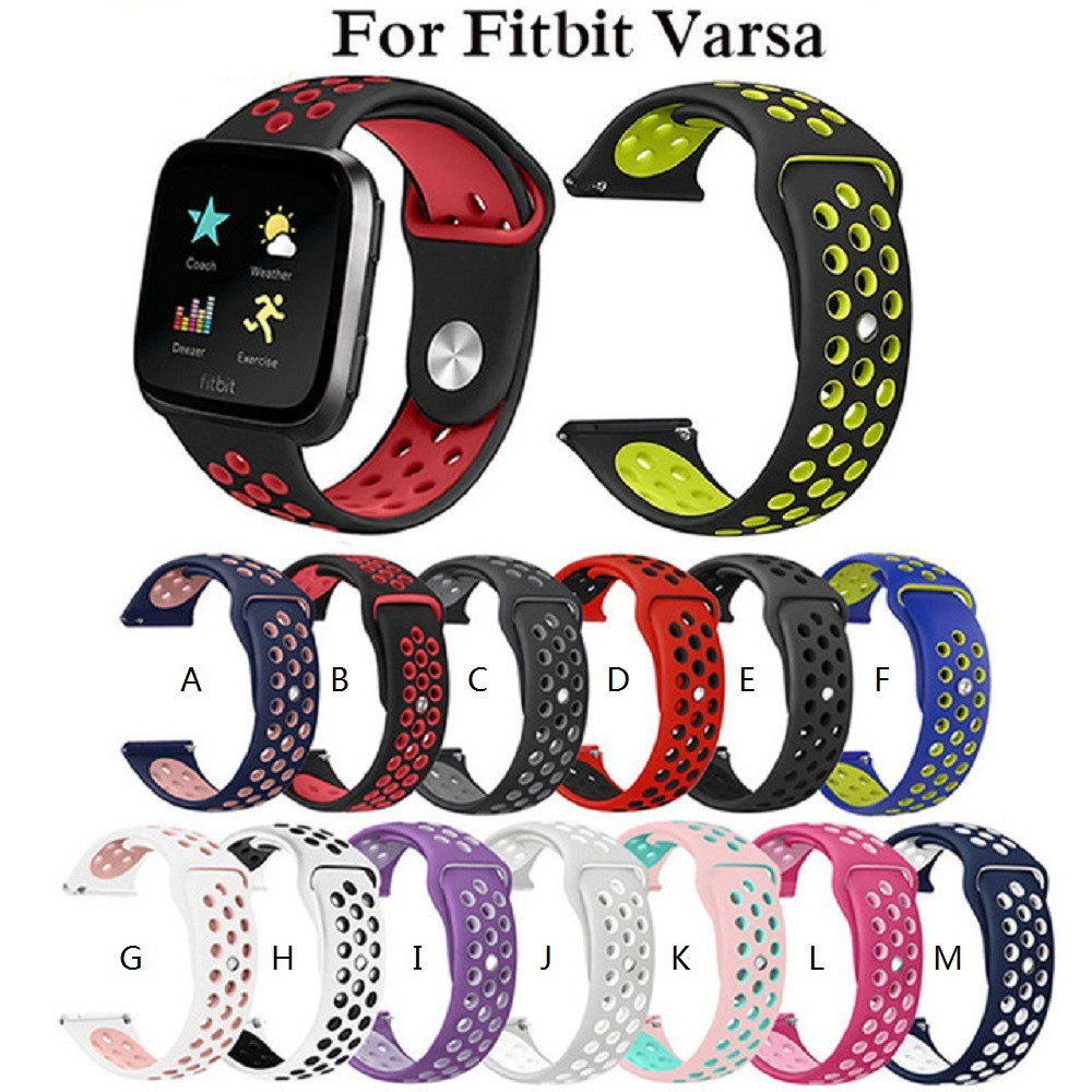 Dây đeo Silicon thay thế dành cho đồng hồ thông minh Fitbit versa 2 / Versa (Band width:22-22.5mm)