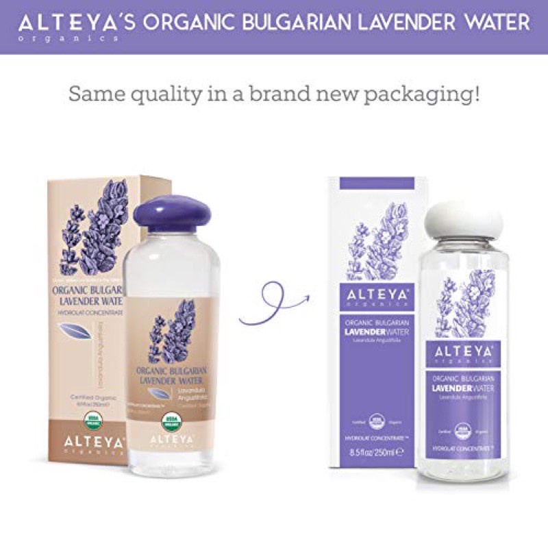 Nước Hoa Oải Hương Bulgaria Hữu Cơ Alteya Organic Bulgarian Lavender Water, 500ml