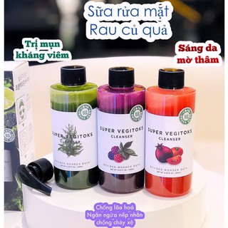 Sữa Rửa Mặt Rau Củ Vegitoks Cleanser 300ml