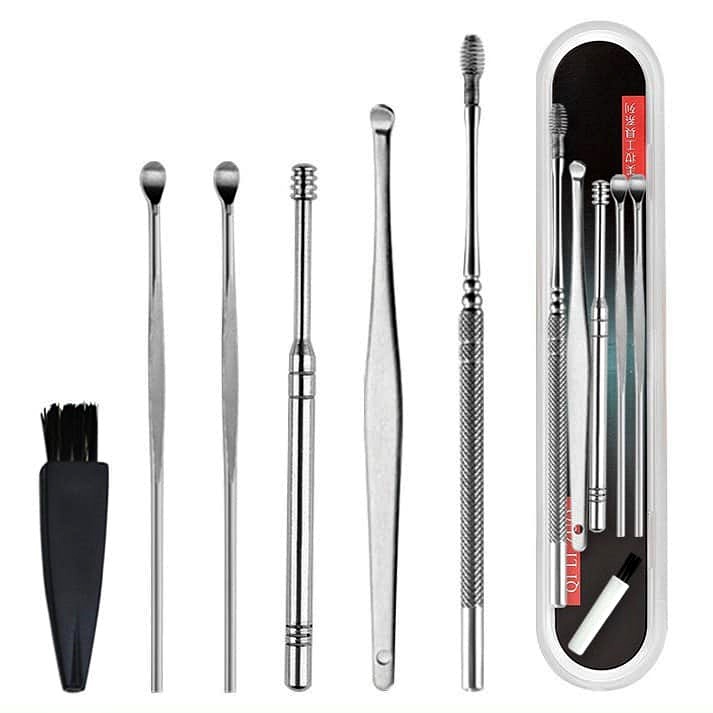 BỘ LẤY RÁY TAI 6 MÓN CÓ HỘP XỊN -BỘ RÁY TAI TIỆN LỢI CHO GIA ĐÌNH