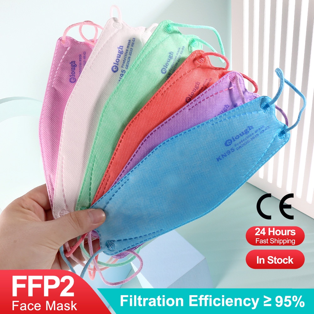 [Hàng mới về] Set 10 Khẩu Trang Ffp2 Kn95 4 Ply Hình Cá Có Thể Tái Sử Dụng Cho Người Lớn | BigBuy360 - bigbuy360.vn