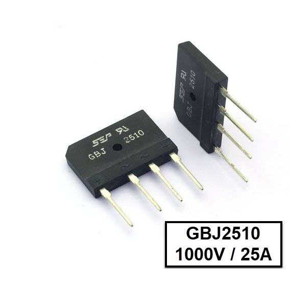 6 CON GBJ2510 mới 1000V / 25A Cầu chỉnh lưu 25A cầu diode 25A bếp từ