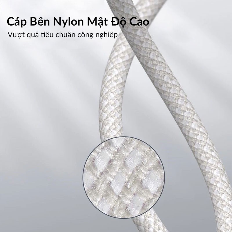 Cáp Sạc Nhanh iPhone Baseus High Density Braided Type C to Lighning PD 20W Cho iPhone 12 Pro Max, PD 18W Cho 11 Pro Max