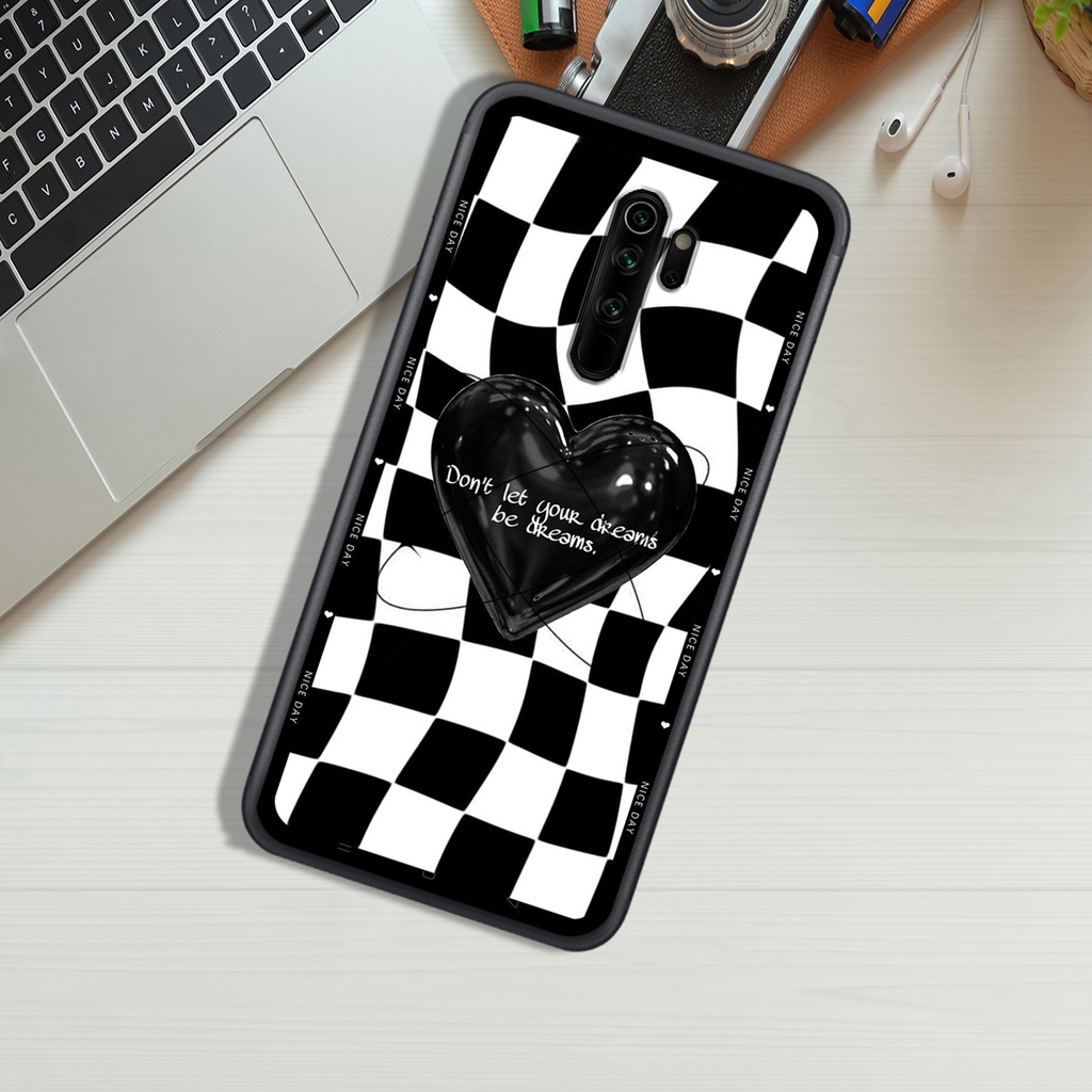 Ốp Lưng XIAOMI REDMI NOTE 8 - NOTE 8 PRO - REDMI 9 , In Hình &quot;Black Heart&quot; Phong Cách Đẹp.