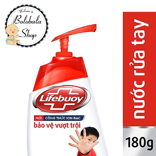 Nước rửa tay Lifebuoy chai bảo vệ vượt trội 180g/ 120g/ 450g/ 500g/ 700g