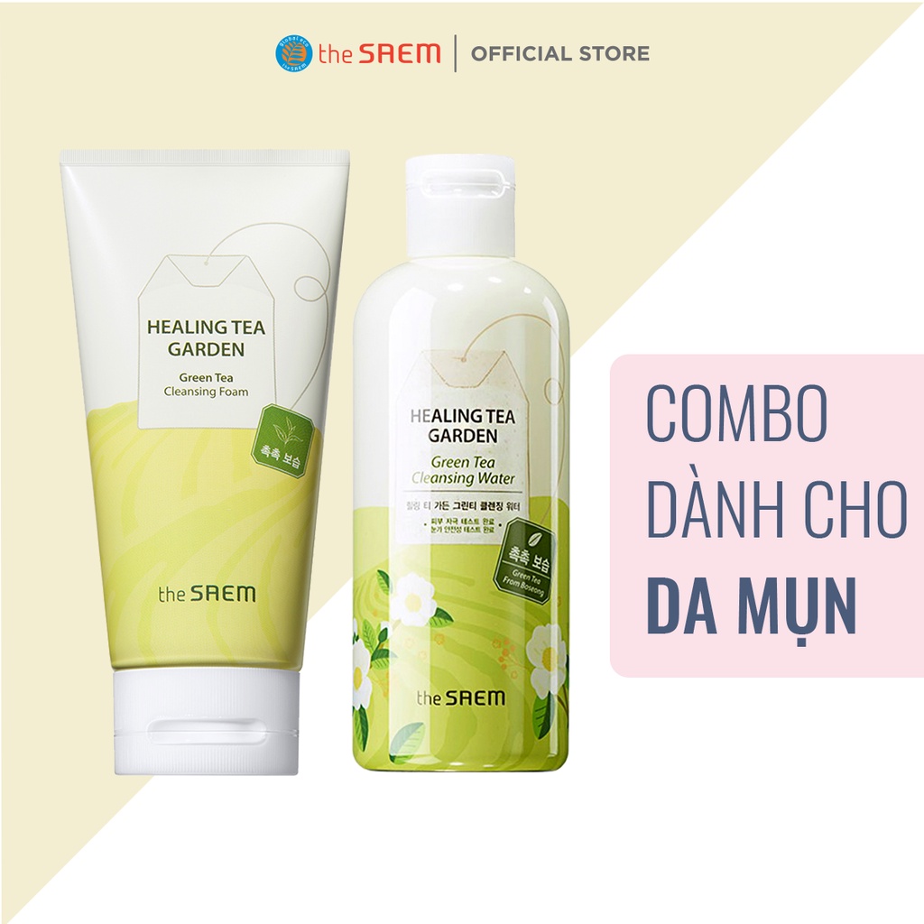 [Combo 2 sản phẩm] Combo Làm Sạch Da Nước Tẩy Trang Và Sữa Rửa Mặt the SAEM