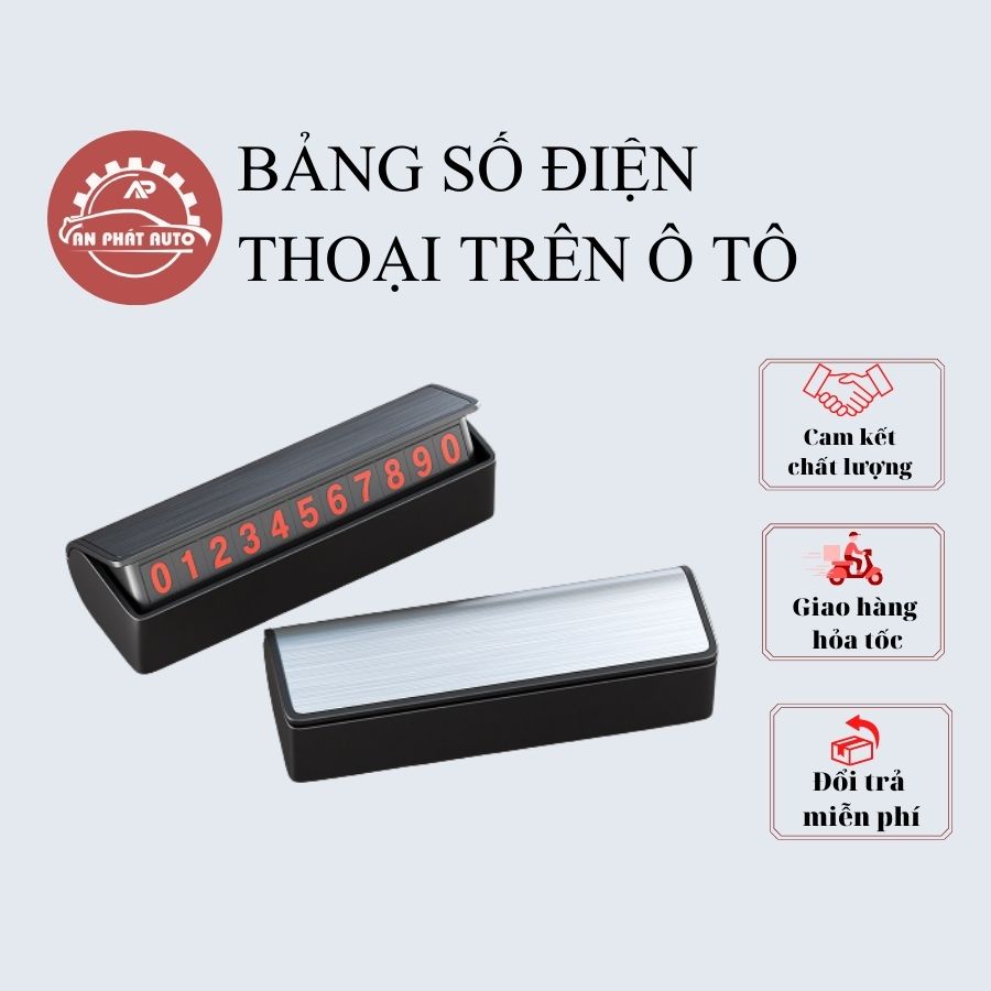 Bảng Số Điện Thoại Ô Tô ĐỂ TAPLO Xe Tiện Dụng Phù Hợp Với Mọi Loại Xe [Hàng Loại Tốt]