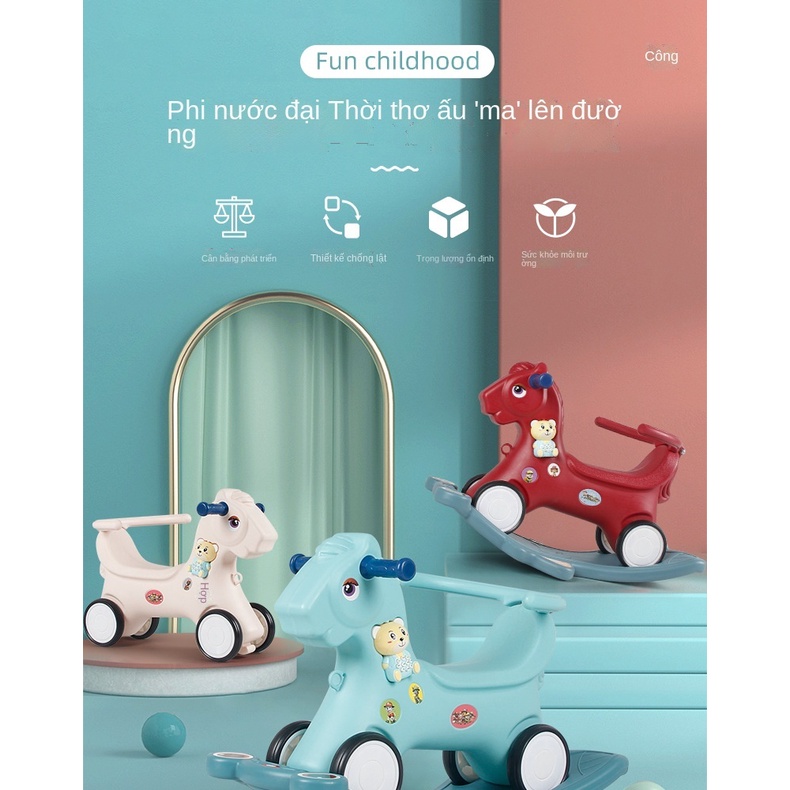 Ngựa bập bênh trẻ em, ghế bập bênh có nhạc, ngựa bập bênh đồ chơi trẻ em