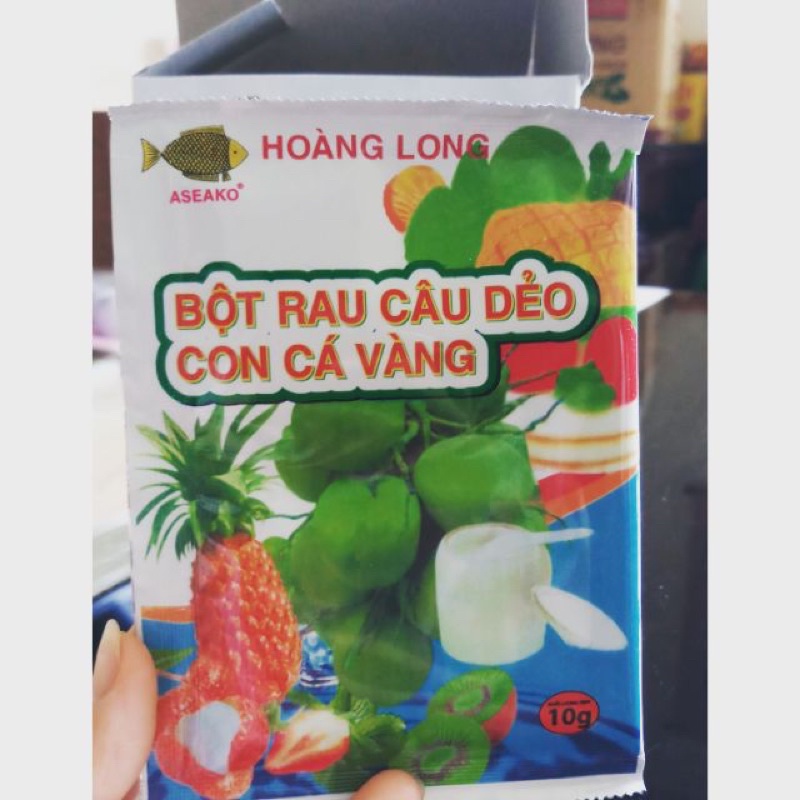BỘT RAU CÂU DẺO CON CÁ VÀNG HOÀNG LONG / HIỆP LONG  - Dùng làm thạch rau câu